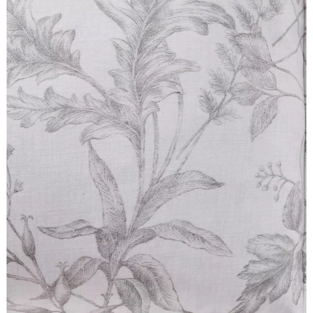 Ralph Lauren Genevieve Floral Queen Duvet Cover 100% Cotton Sateen Gray NWT $355